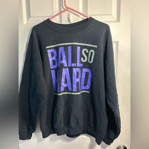 Black custom sweatshirt